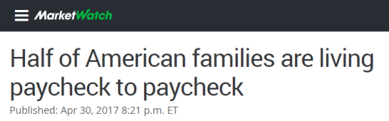 paycheck to paycheck