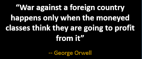 orwell war profit